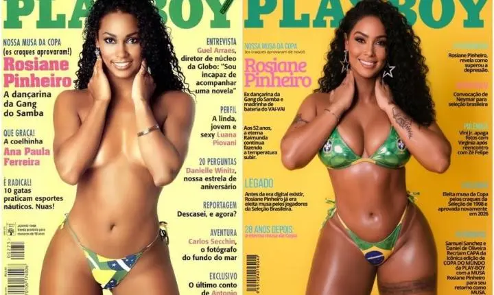 Musa da Copa de 1998 revela cachê de capa histórica da Playboy: 'Migalha'