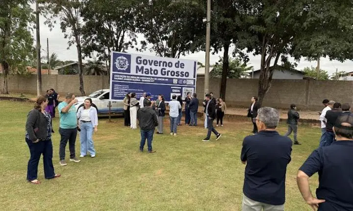 Nova creche em Nobres: Prefeitura lança obra no Jardim Glória