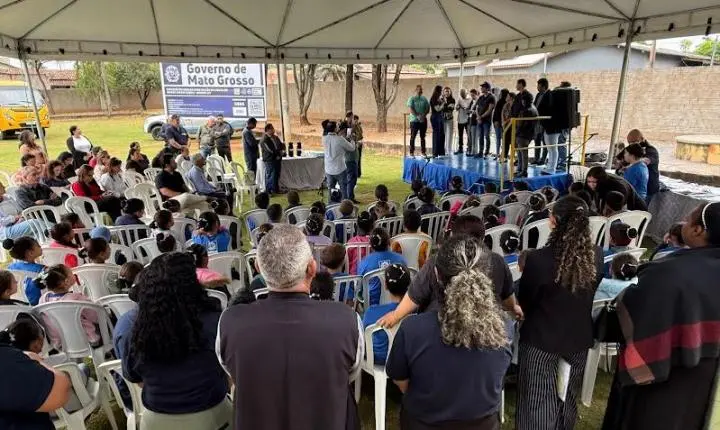 Nova creche em Nobres: Prefeitura lança obra no Jardim Glória