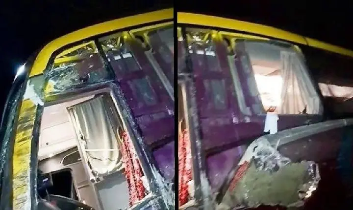 Ônibus com pacientes se envolve em acidente com caminhão em Diamantino