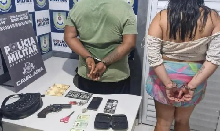 Operação Tolerância Zero resulta na prisão de casal no bairro Porto com arma e drogas