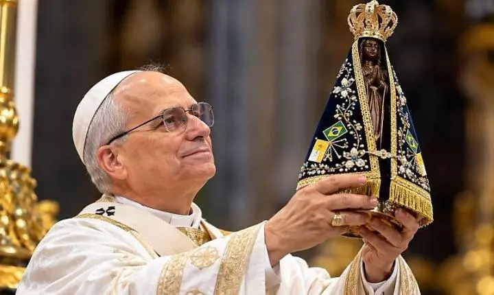 Papa Leão XIV homenageia Nossa Senhora Aparecida e pede proteção aos brasileiros