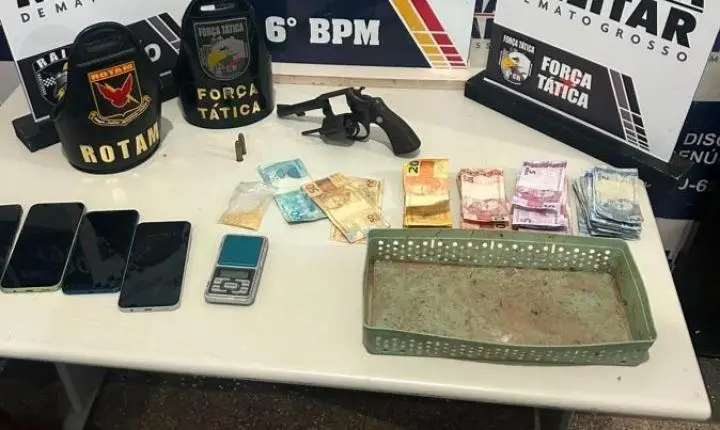 PM prende 7 faccionados após tentativa de homicídio em MT