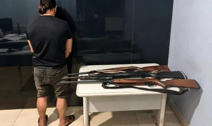 PM prende suspeito de ameaçar ex-mulher após troca de tiros em Santa Rita do Trivelato