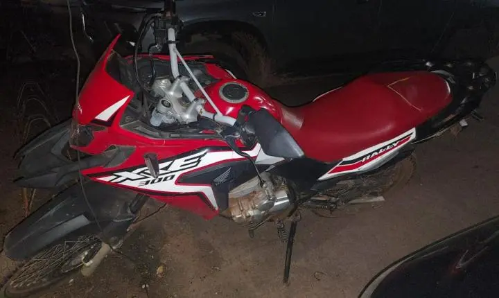 PM realiza apreensão de motocicleta em Rosário Oeste após condutor fugir de abordagem policial
