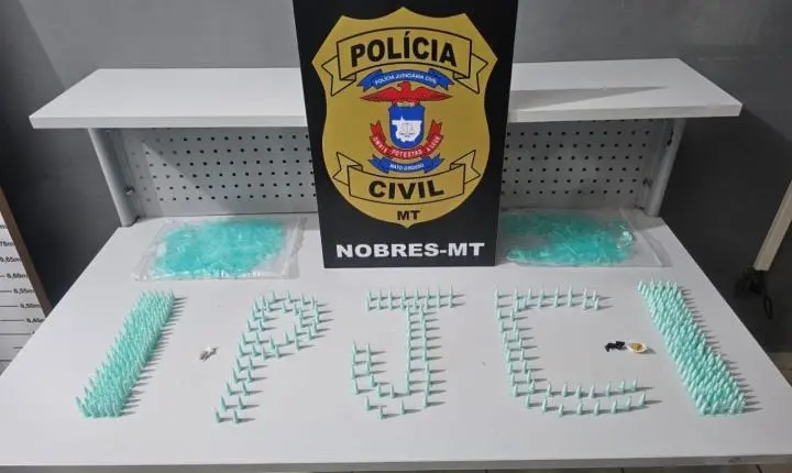 Polícia Civil Fecha Ponto de Tráfico em Nobres; Suspeito é Preso