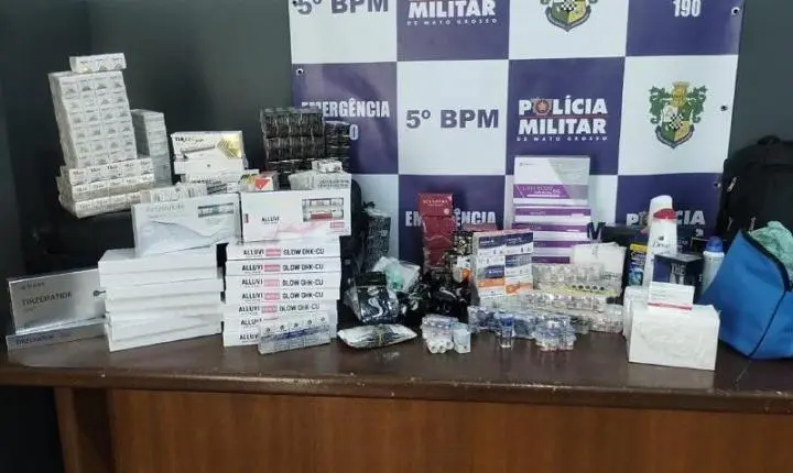 Polícia Militar apreende carga irregular de medicamentos emagrecedores e anabolizantes