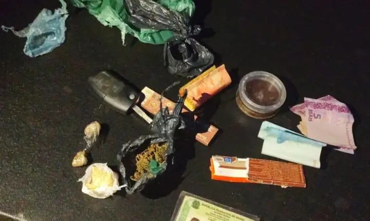 Polícia militar combate o tráfico de drogas em Diamantino e apreende entorpecentes