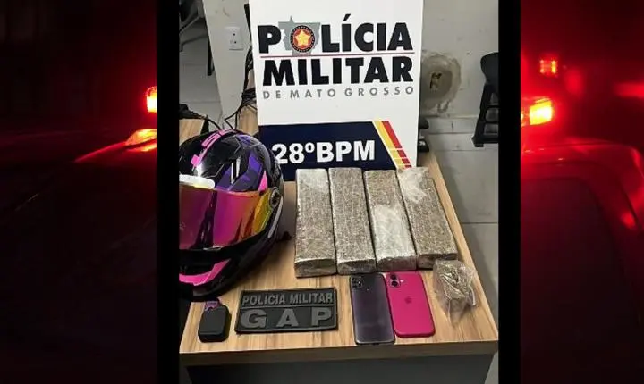 Polícia Militar prende mulher faccionada com quatro tabletes de maconha