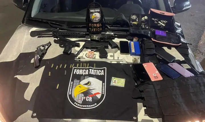 Polícia Militar prende quatro homens após roubo a mineradora em Nossa Senhora do Livramento