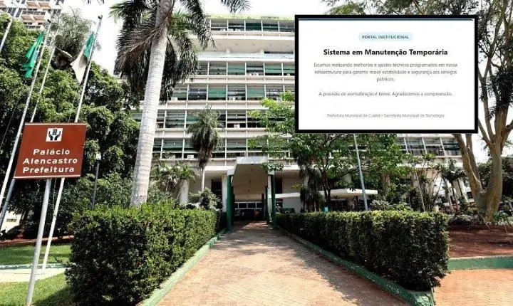 Possível ataque hacker tira site da Prefeitura de Cuiabá do ar