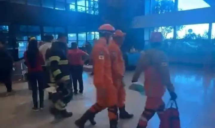 Princípio de incêndio atinge Shopping Estação e mobiliza Bombeiros em Cuiabá