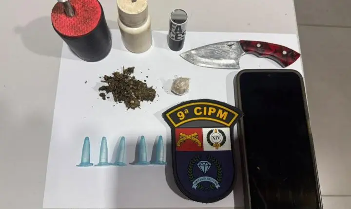 Prisão em flagrante por tráfico ilícito de drogas é realizada em Arenápolis
