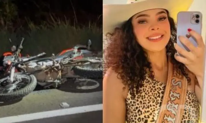 Rainha de rodeio morre durante acidente de moto no interior de MT
