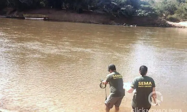 Rio de Diamantino está impróprio para banho