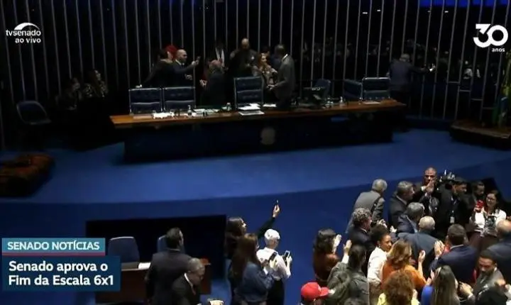 Senado aprova fim da escala 6x1 e garante dois dias de folga por semana
