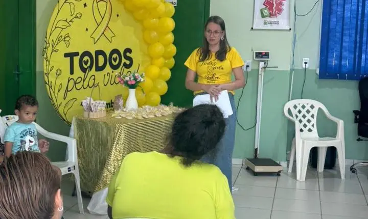 Setembro Amarelo: PSF 5 reúne comunidade em palestra de valorização da vida em Rosário Oeste