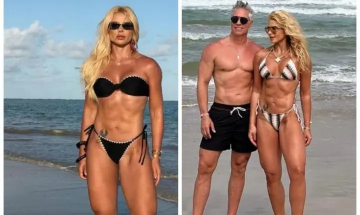 Sogra de Luan Pereira também é saradona e entrega segredo da barriga trincada: 'Genética'