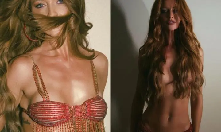 Solteiríssima, Cintia Dicker aposta em biquíni transparente, topless e agita a web