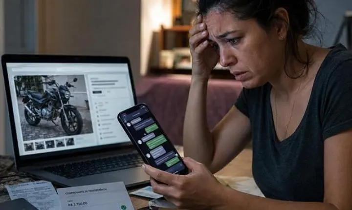 Sorriso: Mulher perde R$ 10 mil em golpe tentando comprar moto pelo Facebook