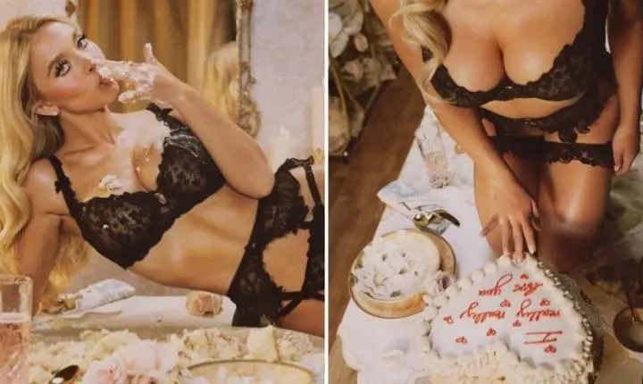 Sydney Sweeney 'abre os trabalhos' do seu 29º aniversário com ensaio provocante entre bolos e ingredientes