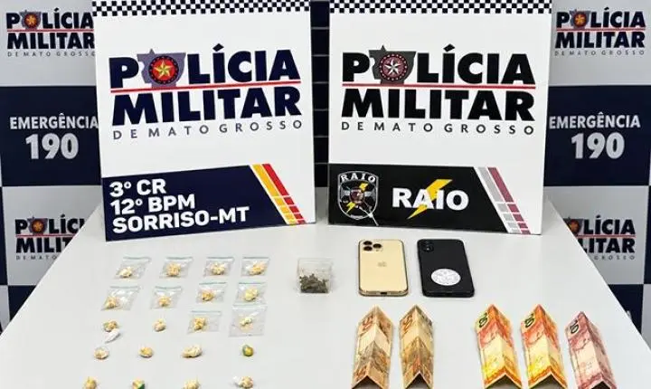 Traficante é preso com drogas e pressiona menor a “assumir a bronca”